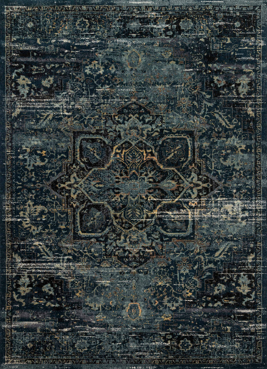 James Rug 05 | Ocean / Onyx