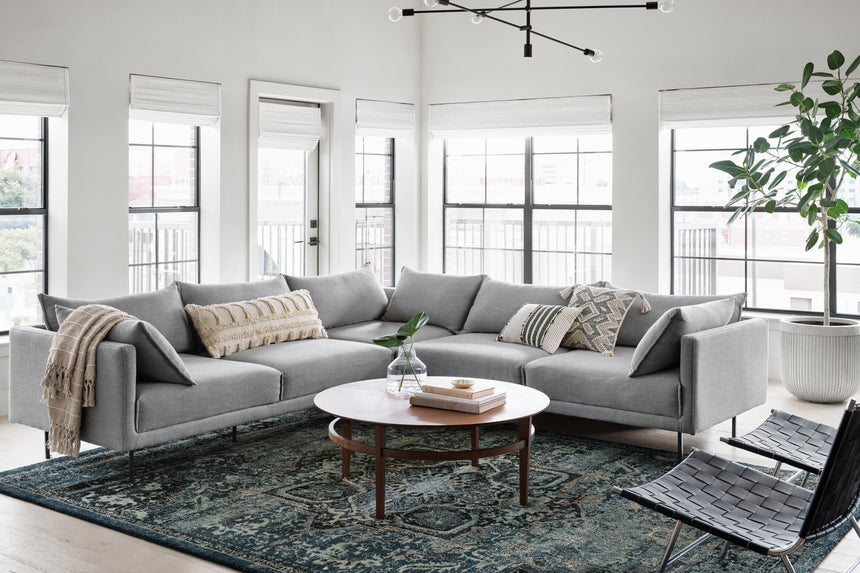 James Rug 05 | Ocean / Onyx