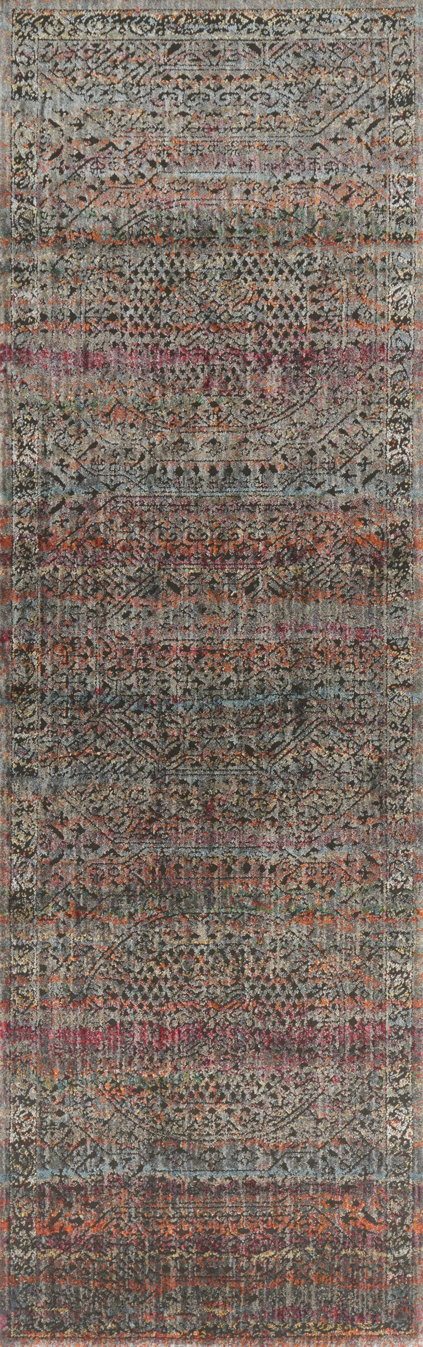 Javari Rug 02 | Charcoal / Sunset