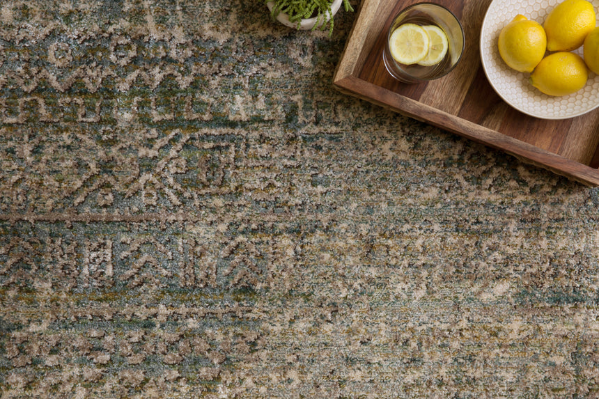 Javari Rug 05 | Ivory / Sea