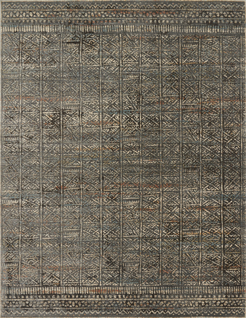 Javari Rug 06 | Charcoal / Silver