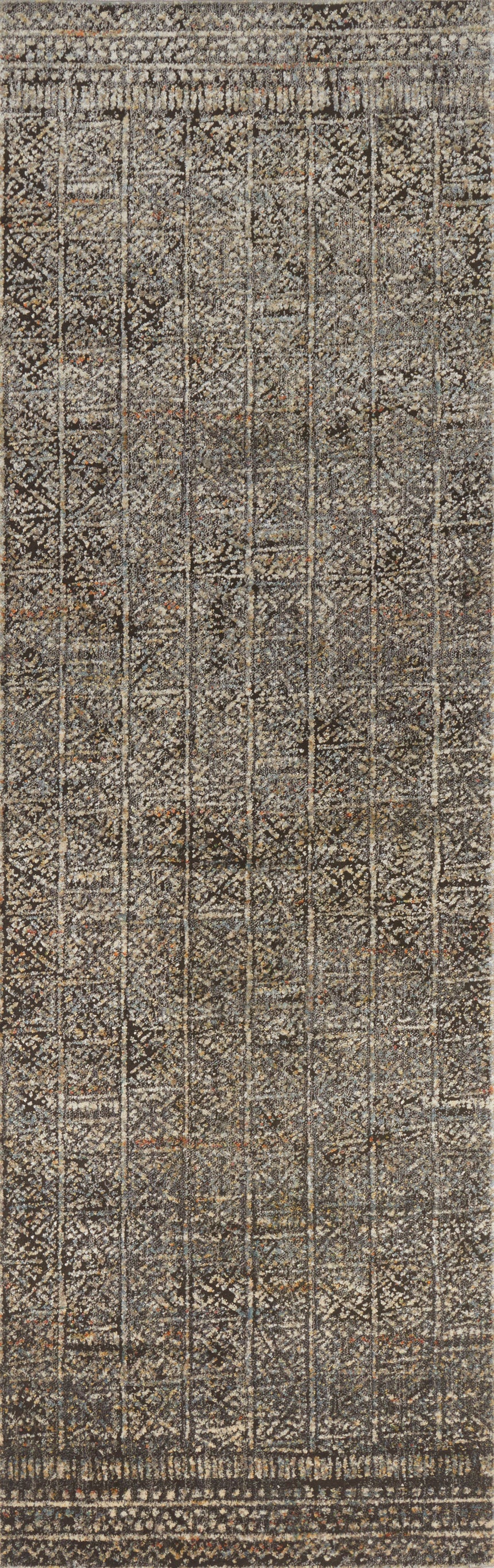 Javari Rug 06 | Charcoal / Silver