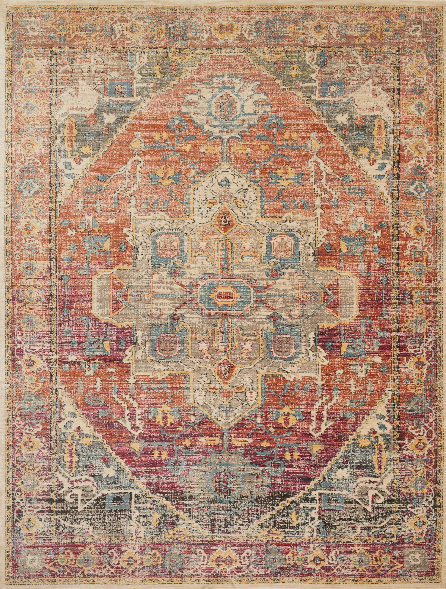 Javari Rug 08 | Berry / Sunrise
