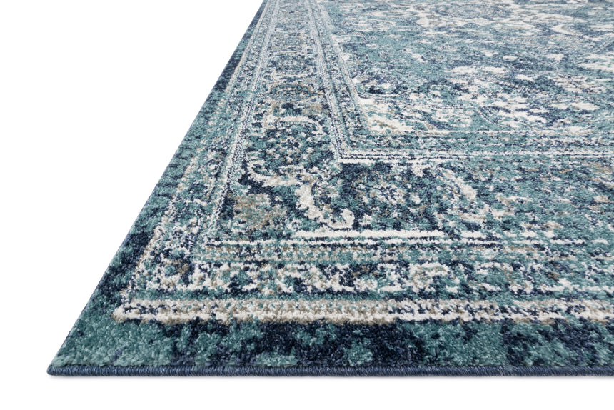 Joaquin Rug 01 | Ocean / Ivory
