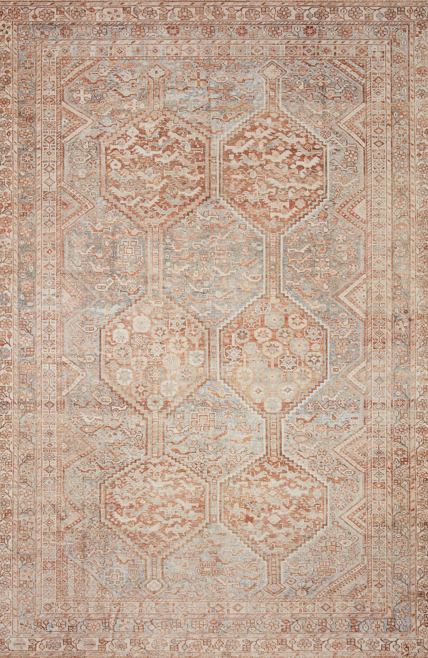 Jules Rug 04 | Tangerine / Mist