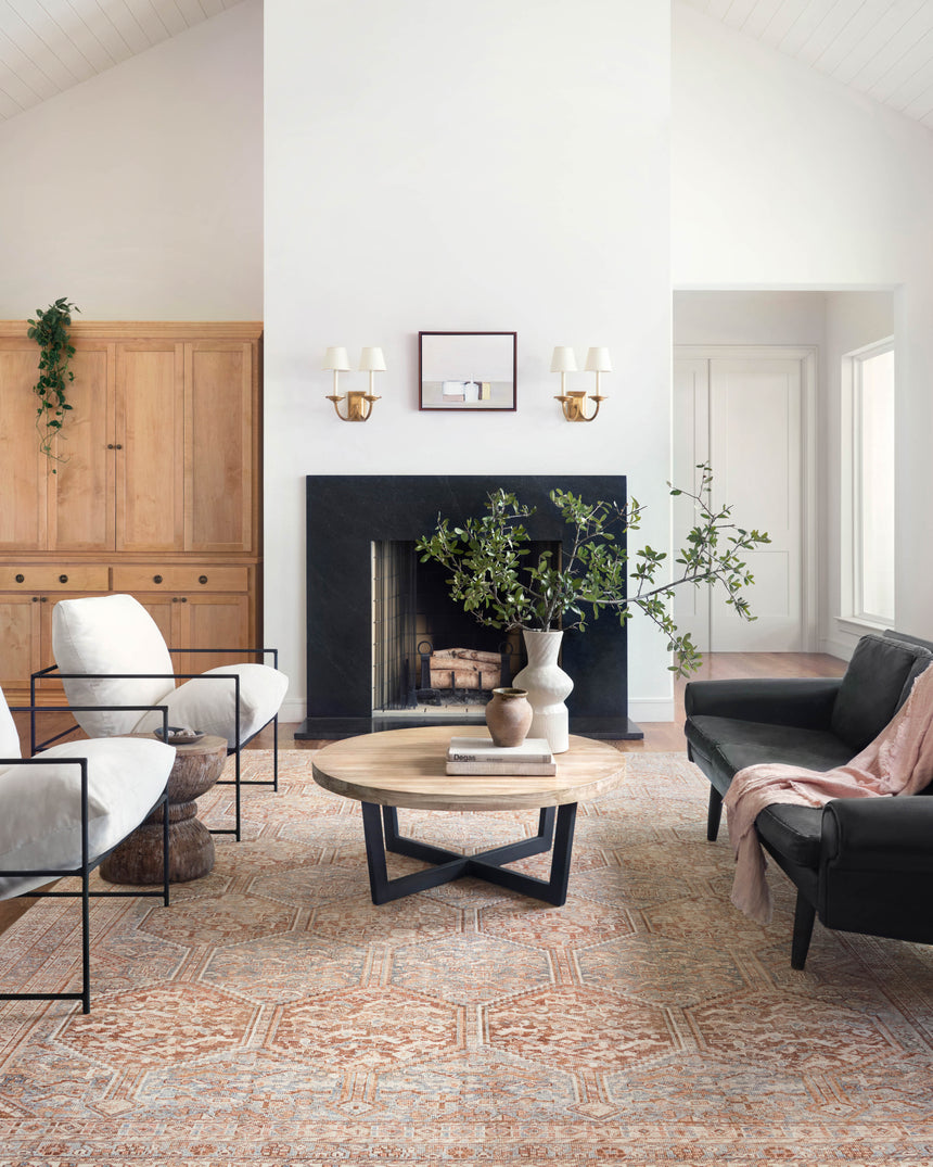 Jules Rug 04 | Tangerine / Mist