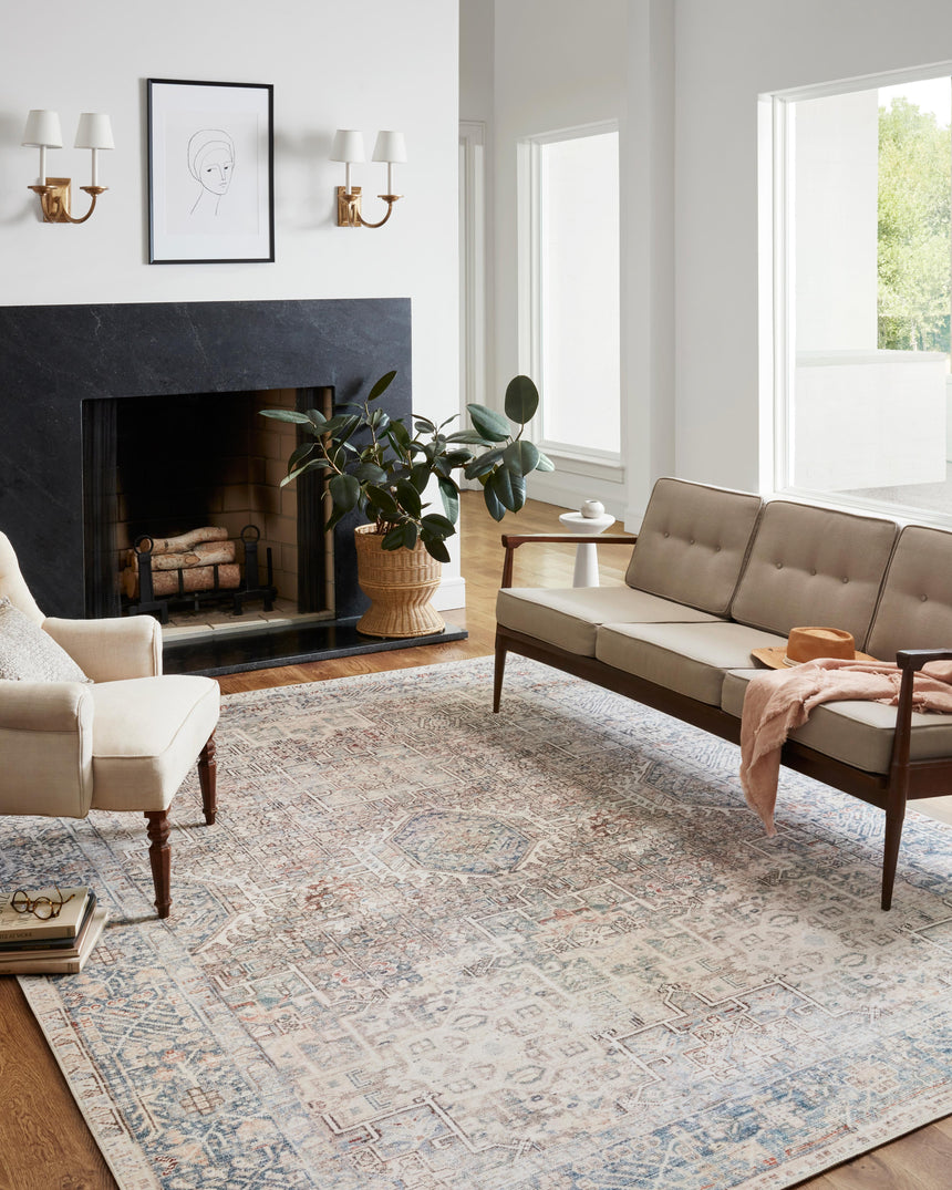 Jules Rug 07 | Natural / Ocean