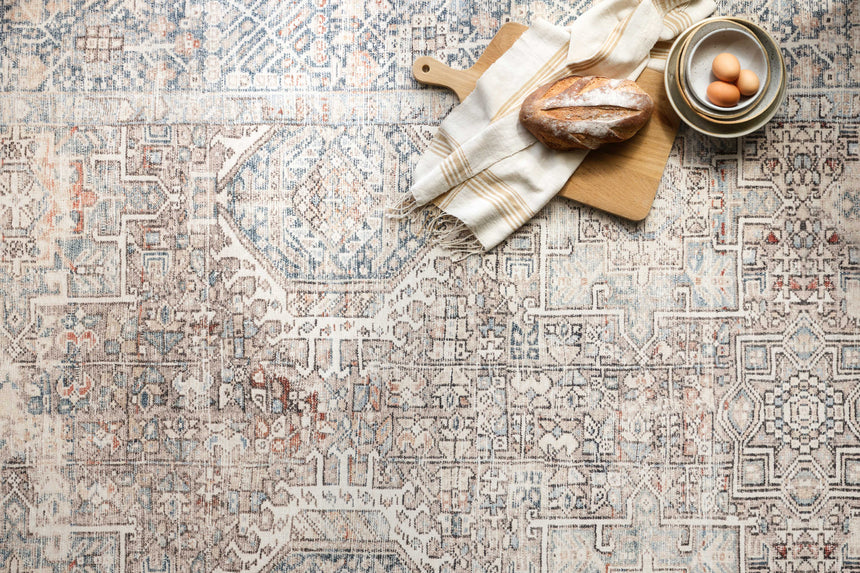 Jules Rug 07 | Natural / Ocean