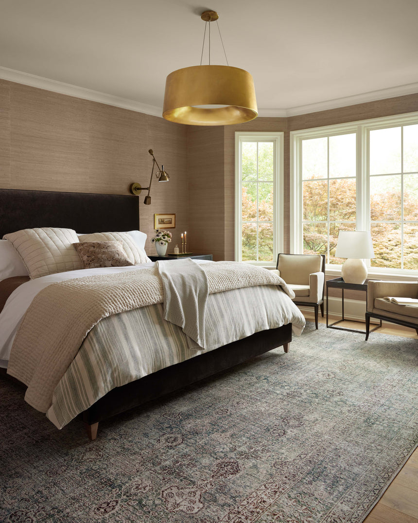 Jules Rug 08 | Emerald / Antique Ivory