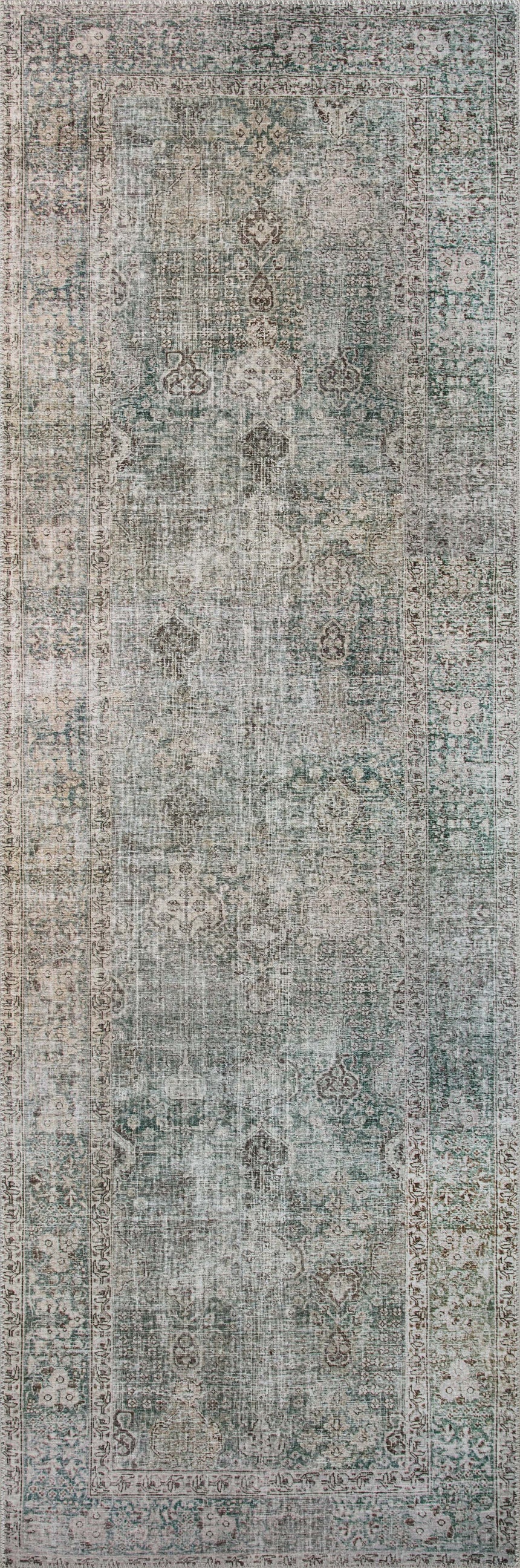 Jules Rug 08 | Emerald / Antique Ivory