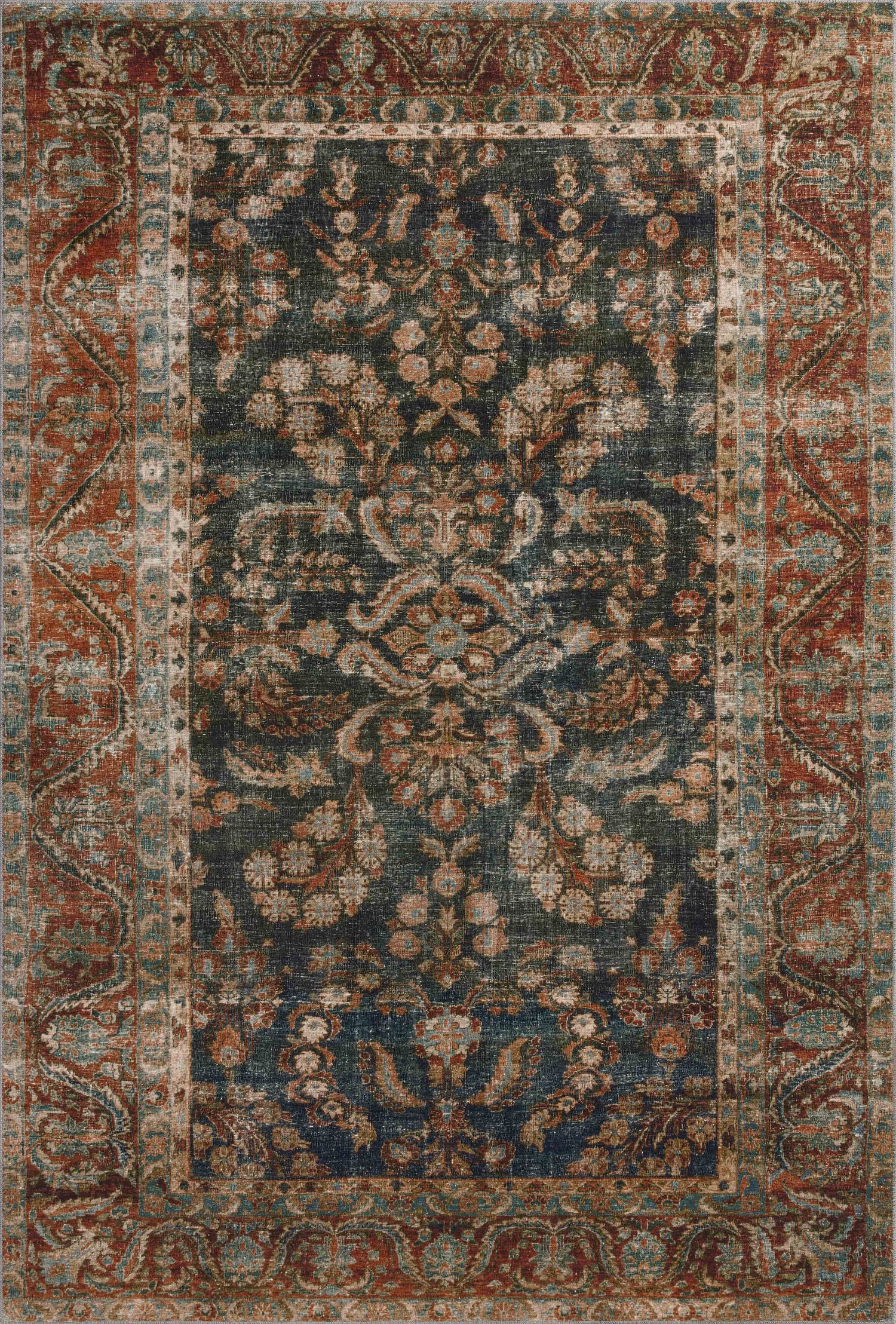 Jules Rug 10 | Ocean / Spice