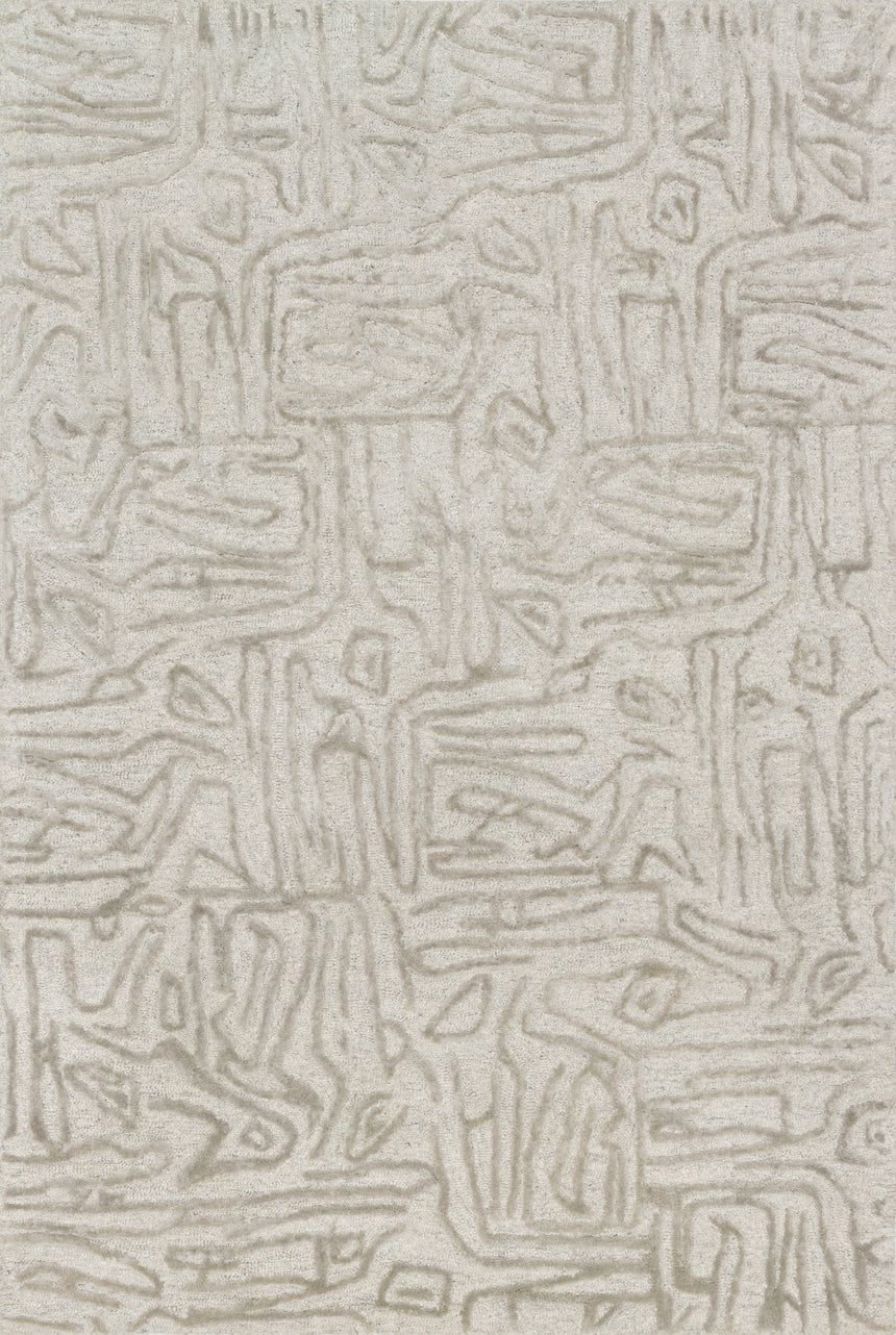 Juneau Rug 06 | Silver / Silver