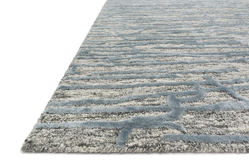 Juneau Rug 07 | Grey / Blue