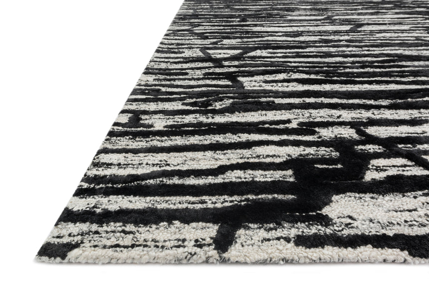 Juneau Rug 07 | Ivory / Black