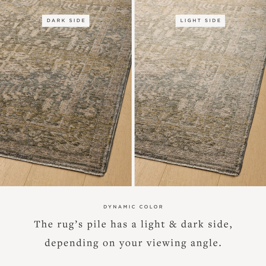 Junie Rug 02 | Moss / Natural