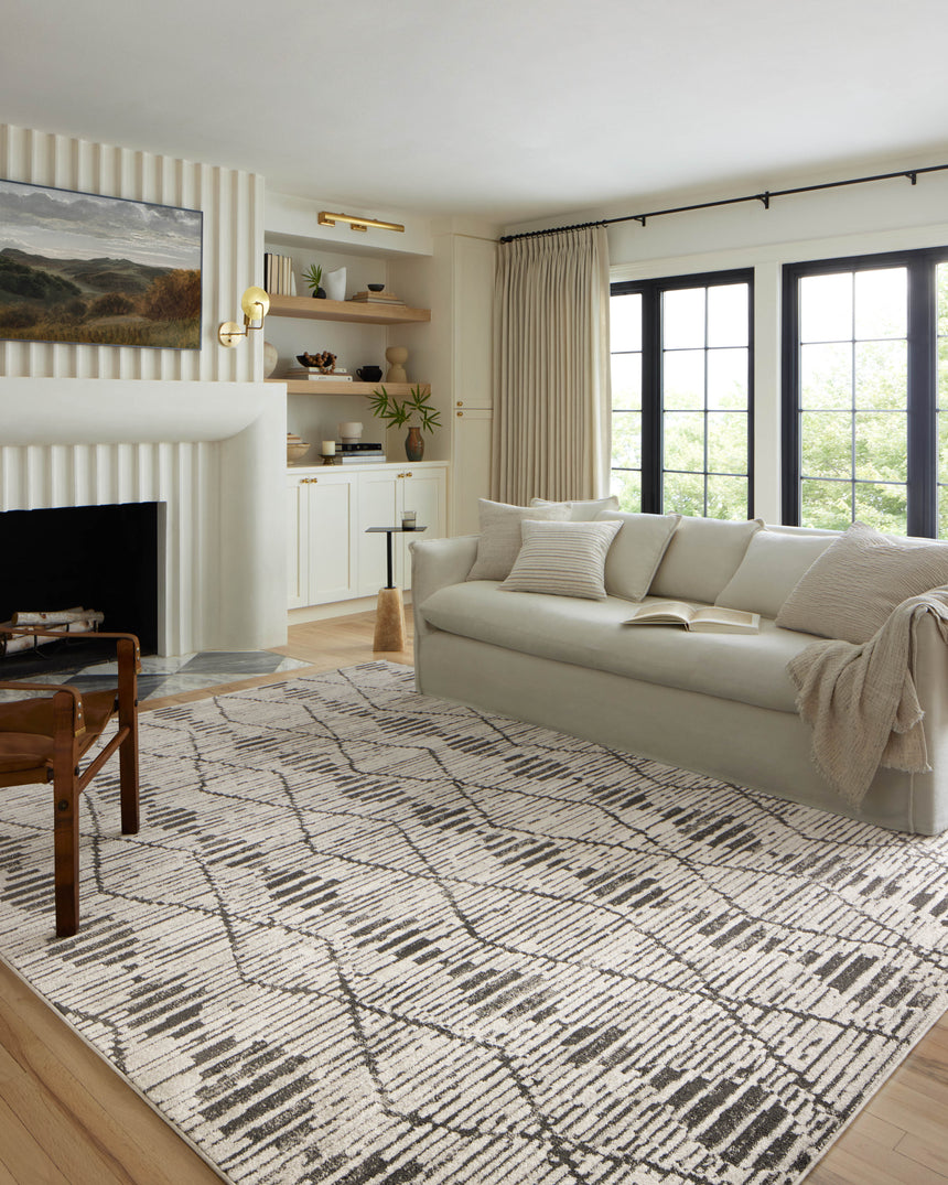 Kamala Rug 02 | Charcoal / Dove