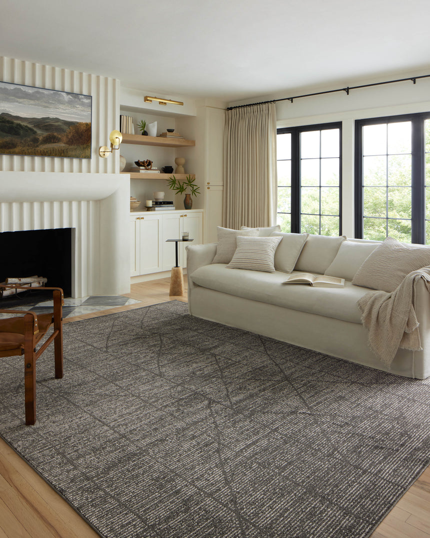Kamala Rug 06 | Charcoal / Ivory