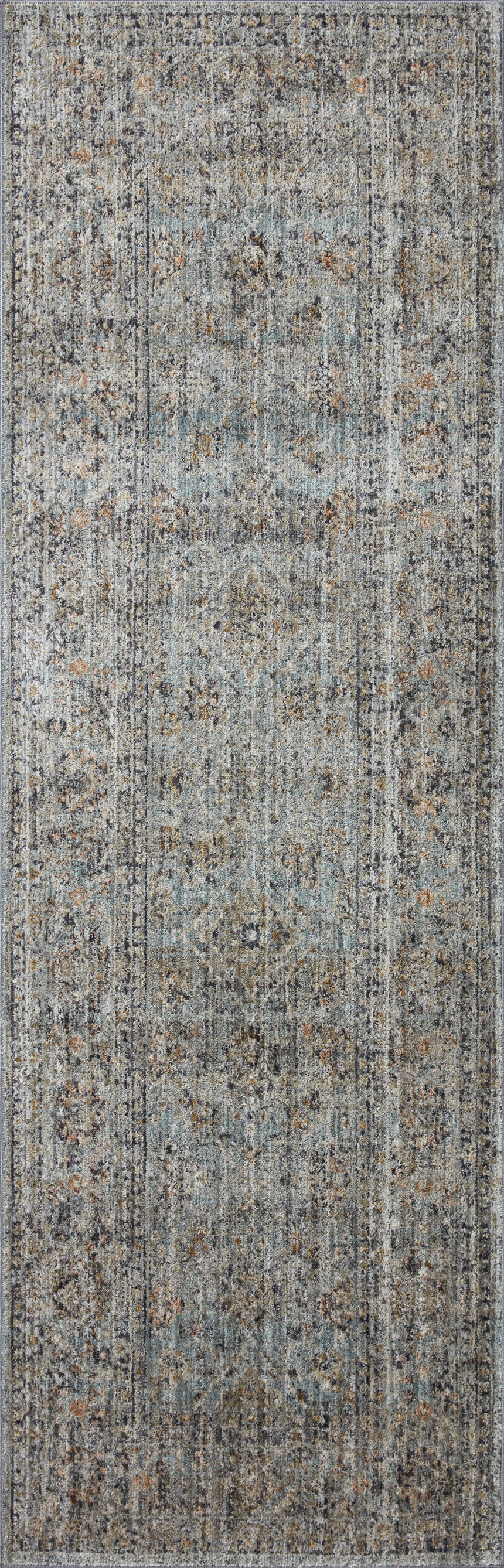 Katherine Rug 01 | Ocean / Gold
