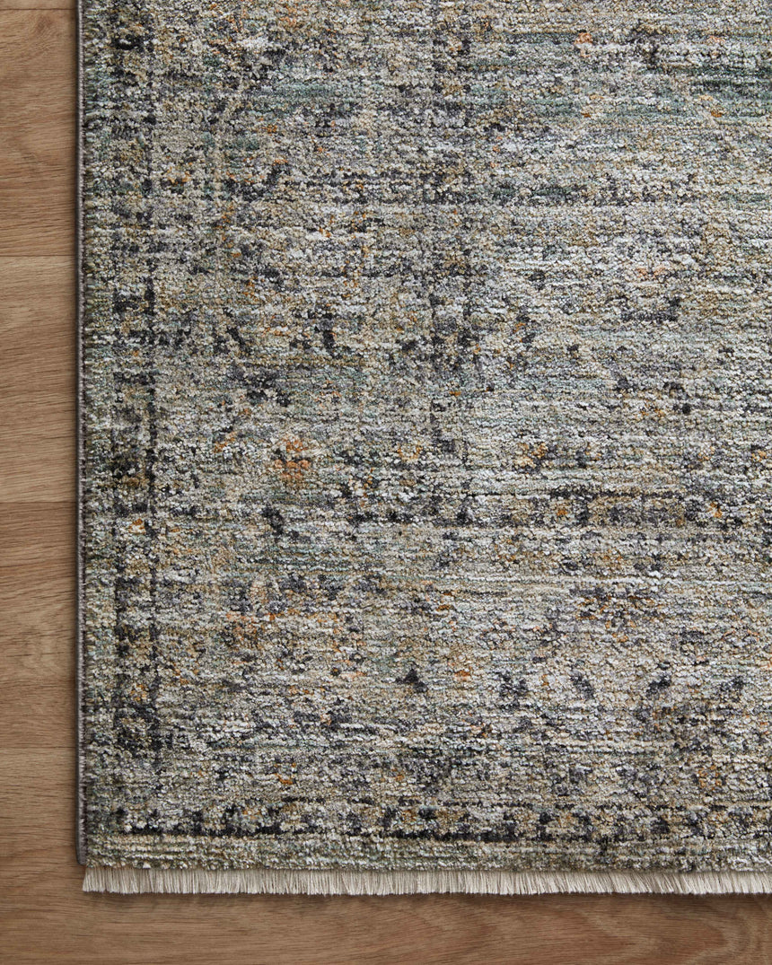 Katherine Rug 01 | Ocean / Gold