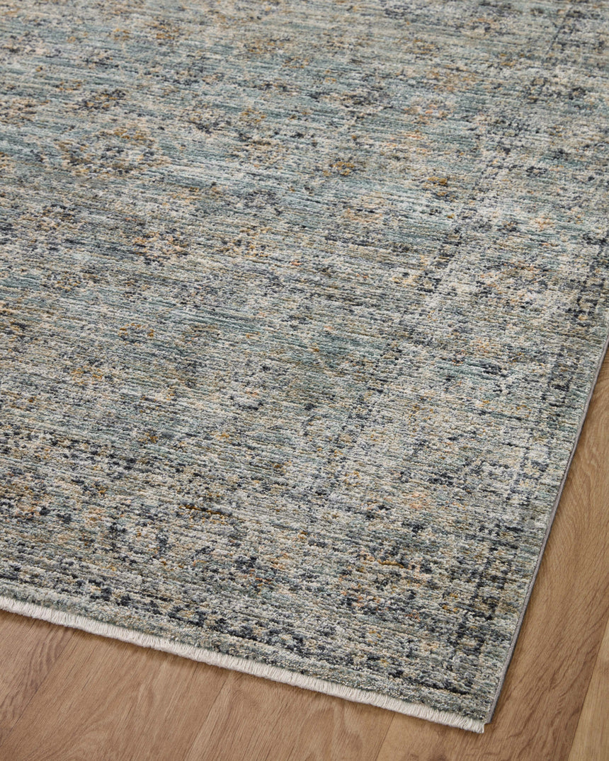 Katherine Rug 01 | Ocean / Gold