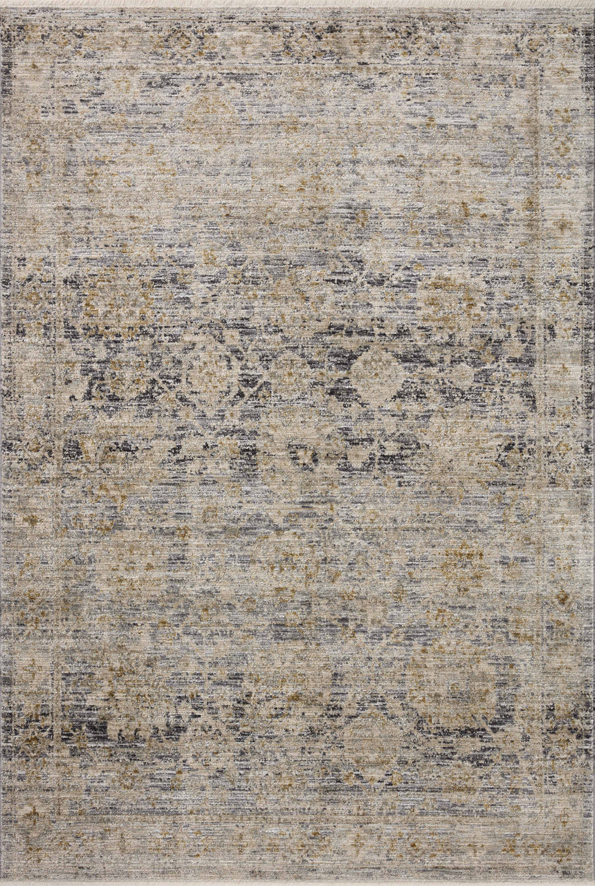 Katherine Rug 02 | Charcoal / Gold