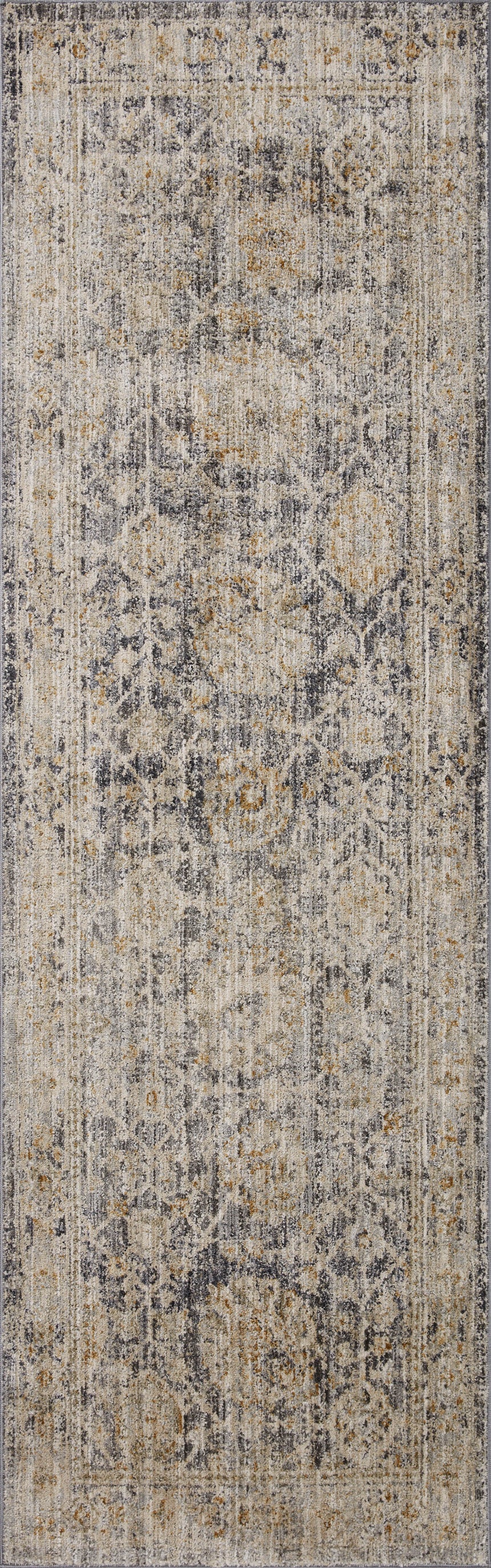 Katherine Rug 02 | Charcoal / Gold