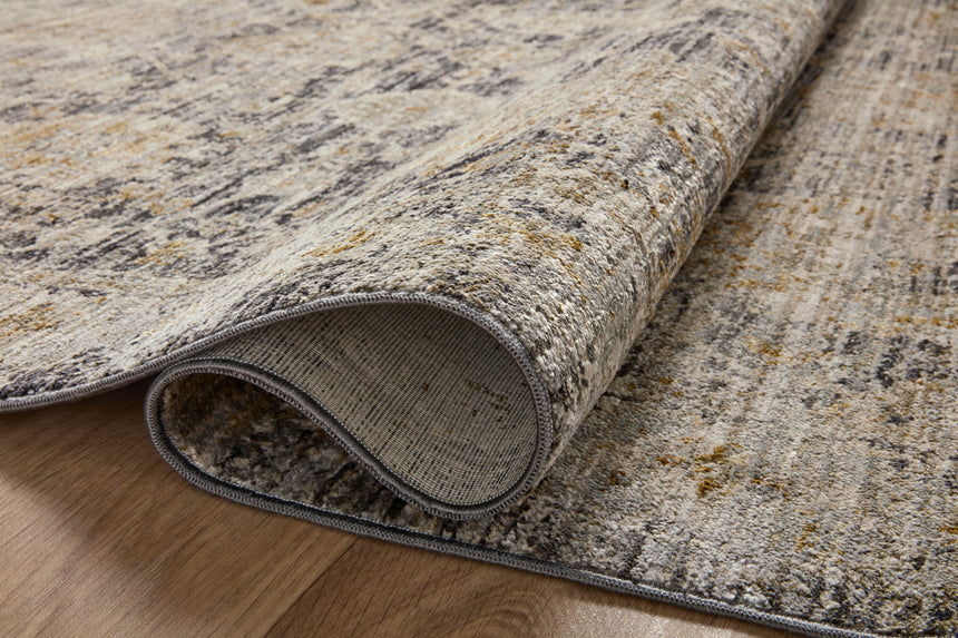 Katherine Rug 02 | Charcoal / Gold