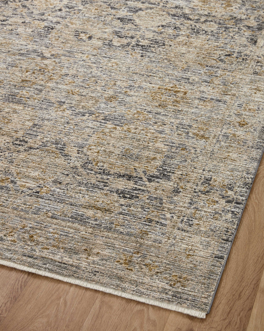 Katherine Rug 02 | Charcoal / Gold