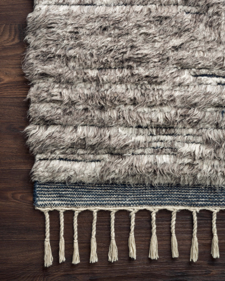 Khalid Rug 04 | Pewter / Ink