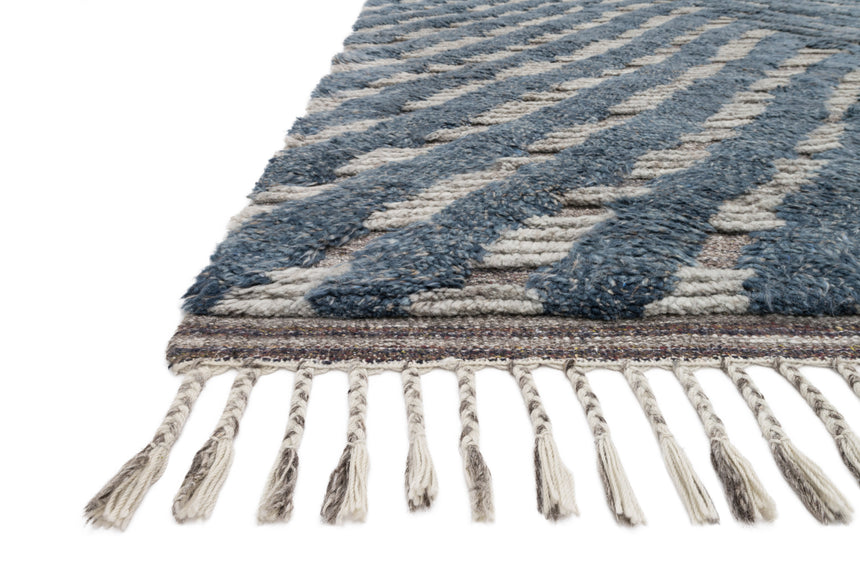 Khalid Rug 06 | Blue / Pewter