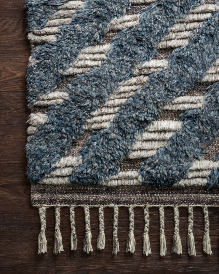 Khalid Rug 06 | Blue / Pewter