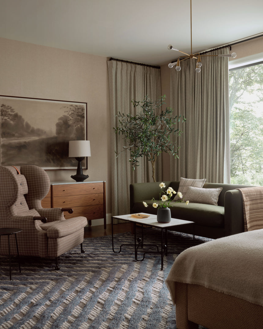 Khalid Rug 06 | Blue / Pewter