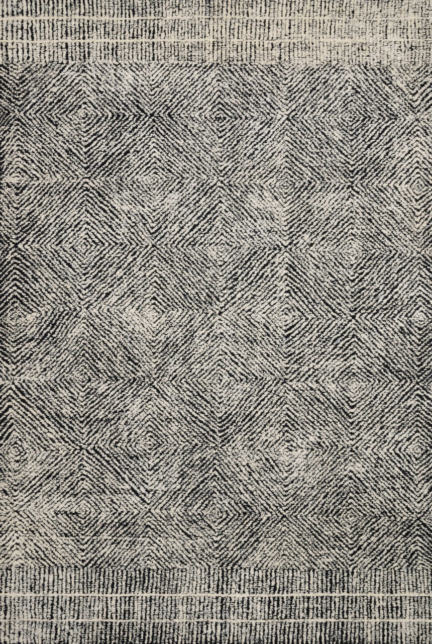 Kopa Rug 01 | Black / Ivory