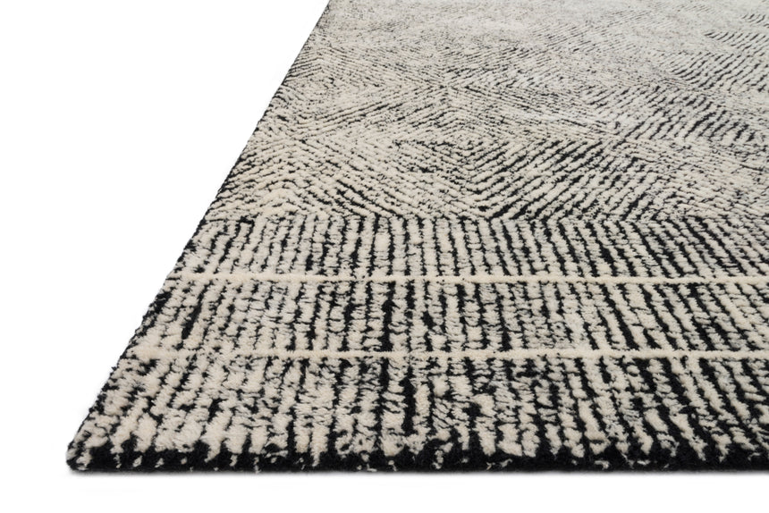 Kopa Rug 01 | Black / Ivory