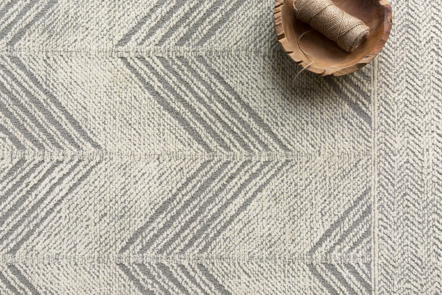 Kopa Rug 02 | Grey / Ivory