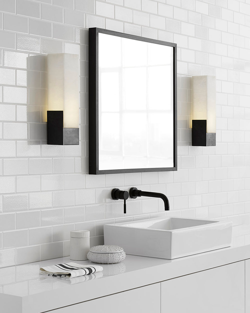 Covet Tall Box Bath Sconce