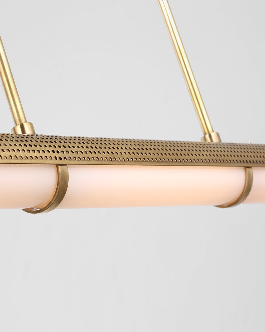 Precision Large Linear Chandelier