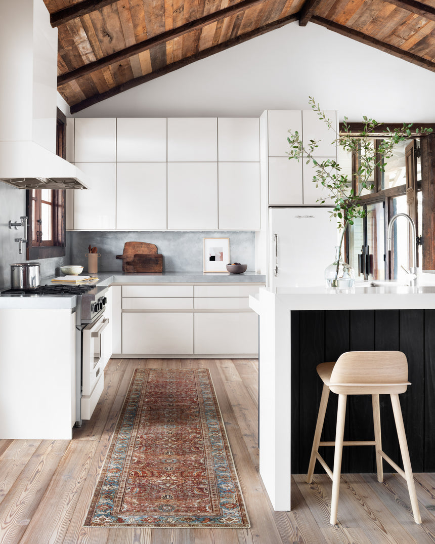 Layla Rug 01 | Brick / Blue