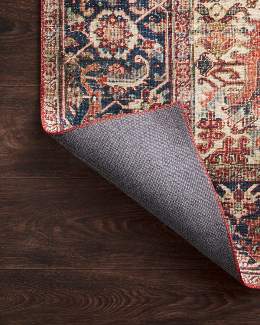 Layla Rug 08 | Red / Navy