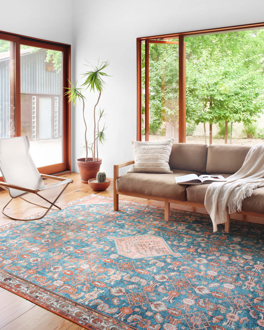 Layla Rug 10 | Marine / Clay