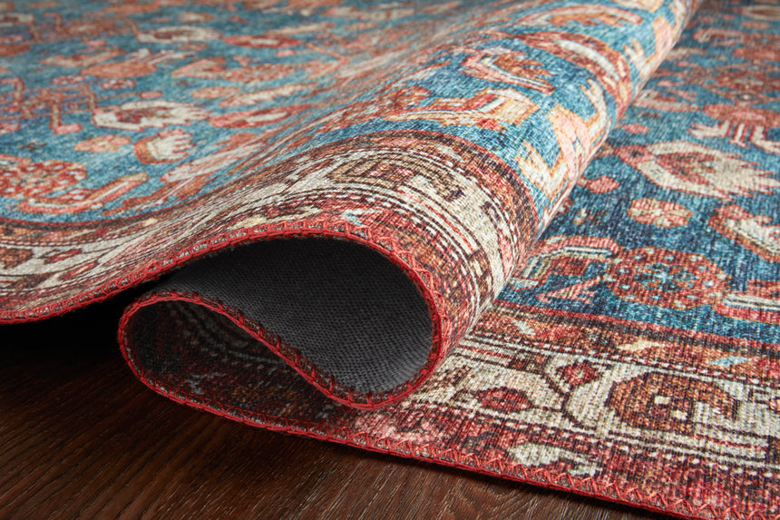 Layla Rug 10 | Marine / Clay
