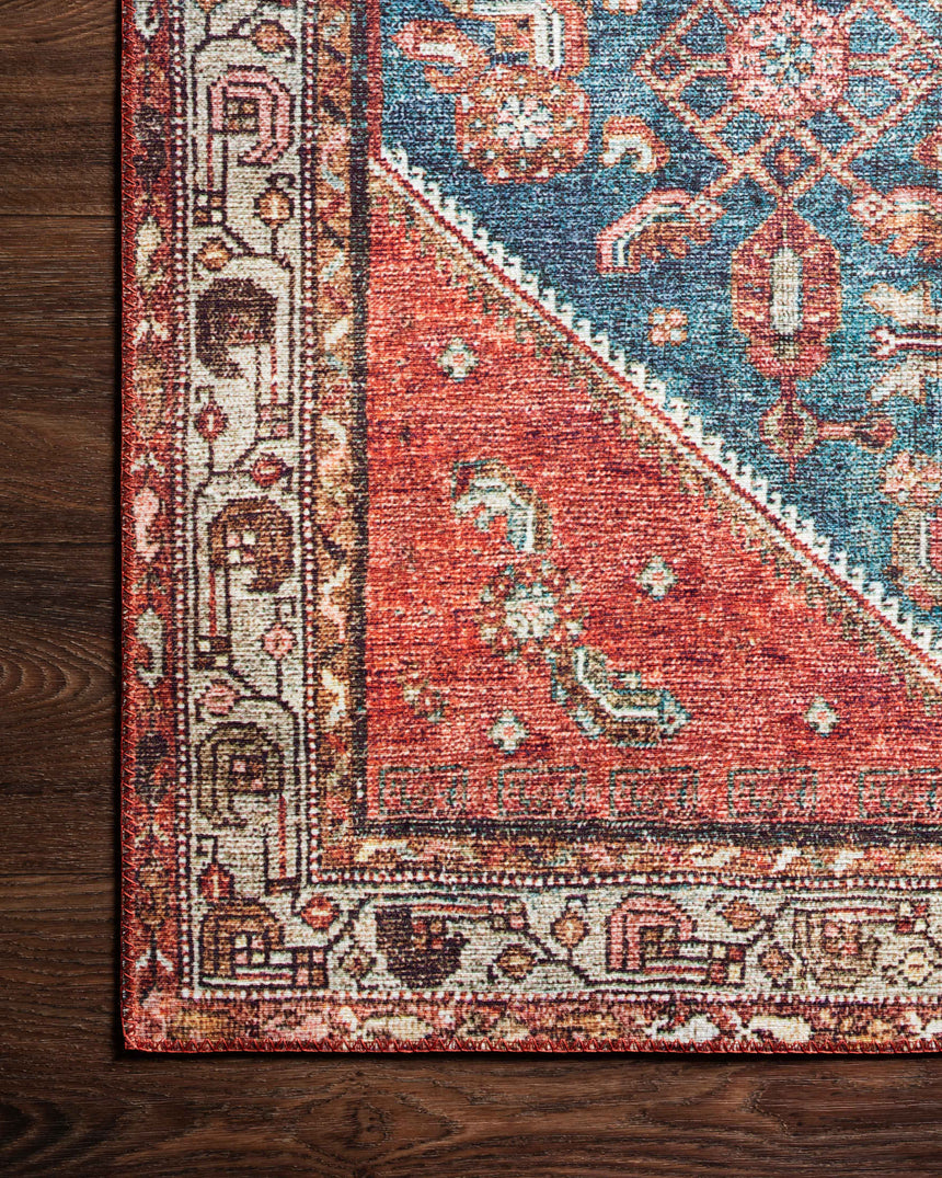 Layla Rug 10 | Marine / Clay