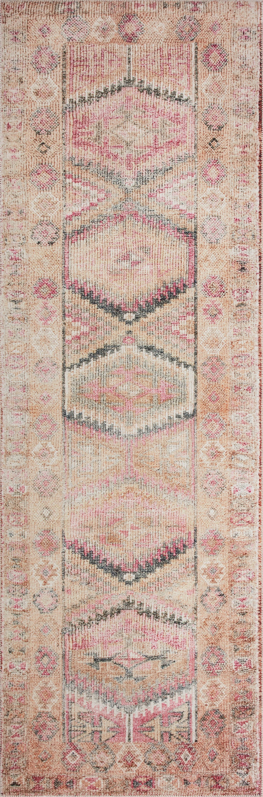 Layla Rug 17 | Pink / Lagoon