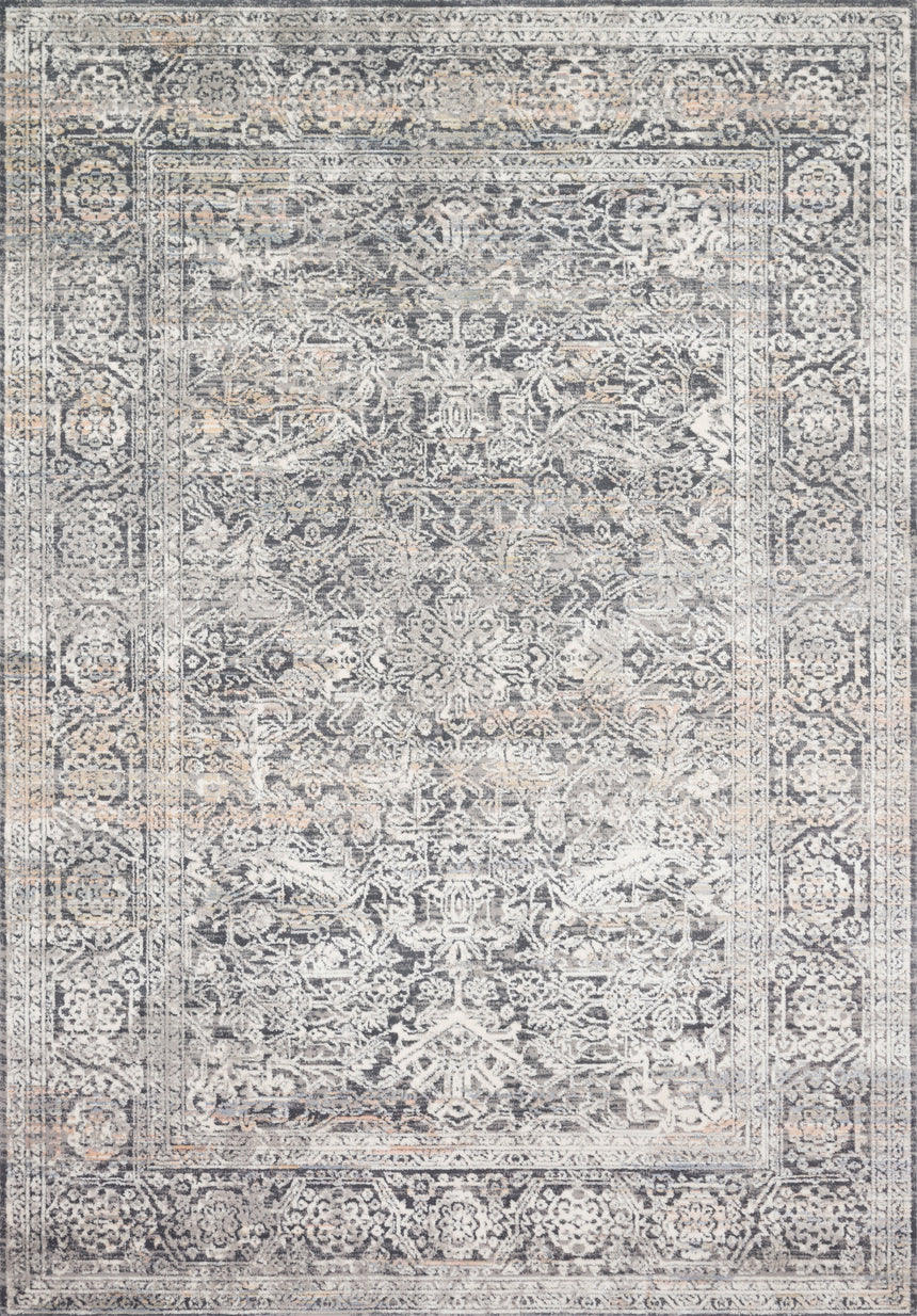 Lucia Rug 03 | Steel / Ivory