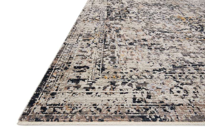 Leigh Rug 03 | Charcoal / Taupe