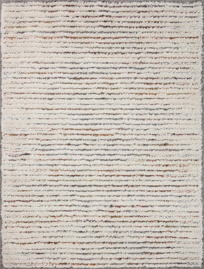 Levitt Shag Rug 01 | Ivory / Multi