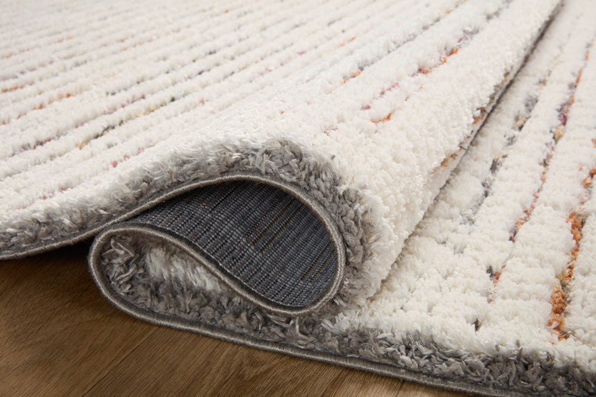 Levitt Shag Rug 01 | Ivory / Multi
