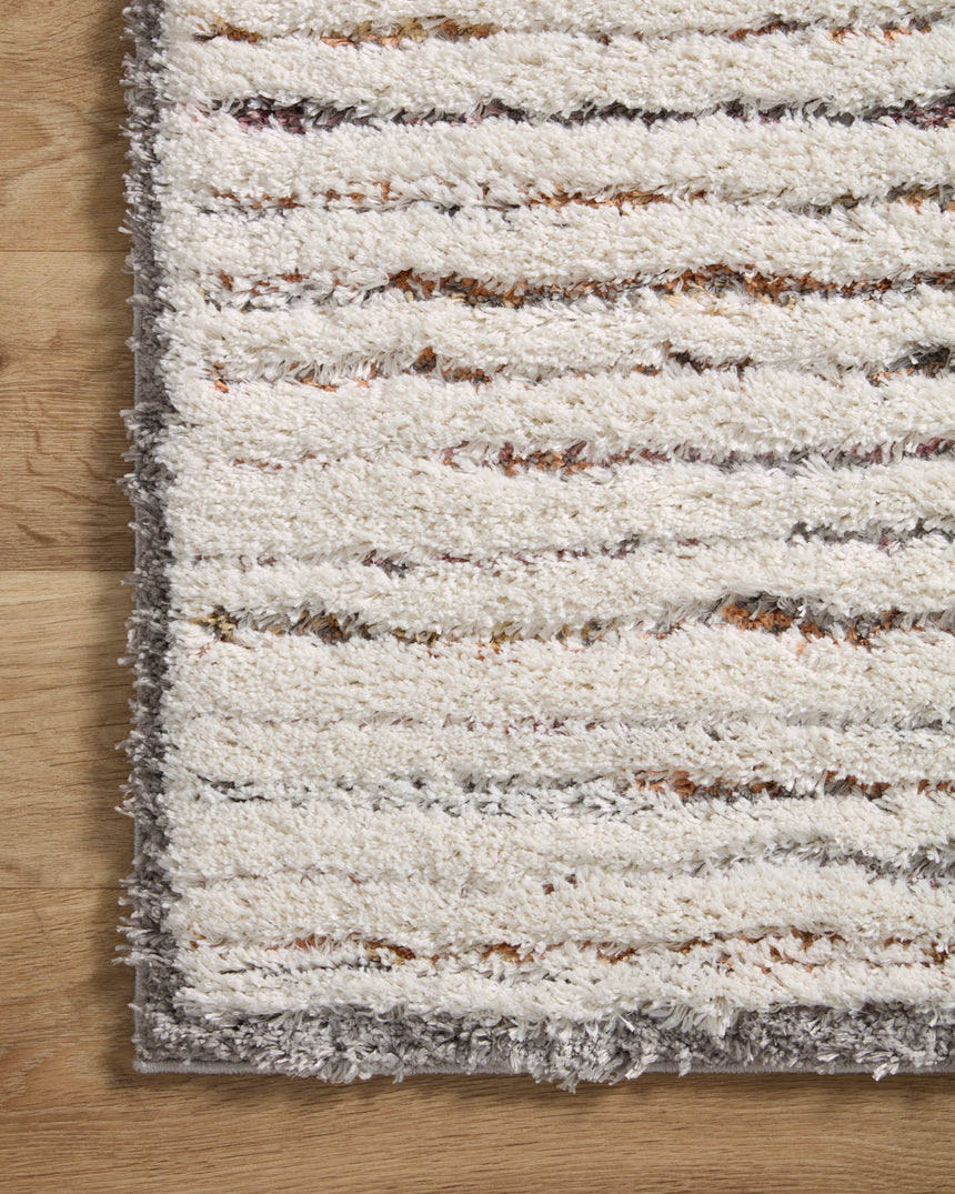 Levitt Shag Rug 01 | Ivory / Multi