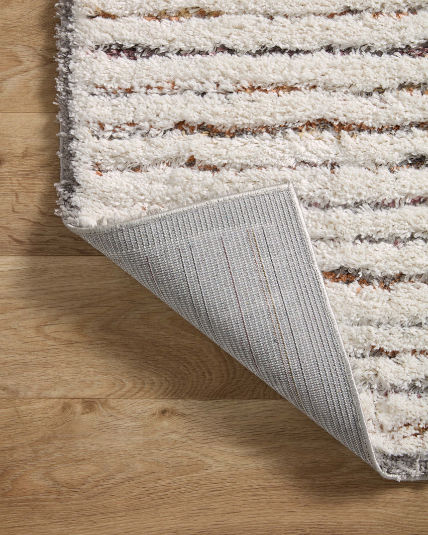 Levitt Shag Rug 01 | Ivory / Multi