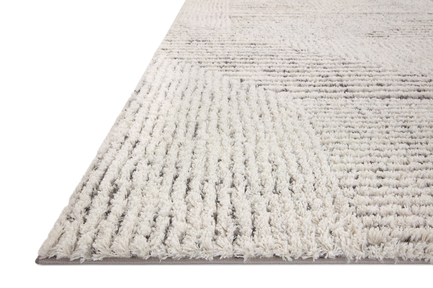 Levitt Shag Rug 02 | Ivory / Grey